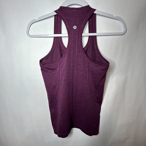Lululemon Swiftly Tech Racerback Tank Top Purple Women’s sz 2 - Picture 4 of 6